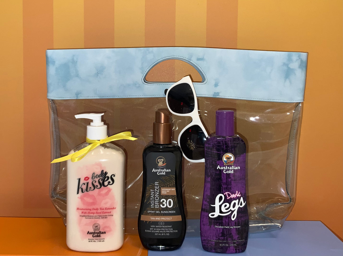 Kit Australian Gold Protezione SPF30 + Dark Legs + Doposole Body Kisses