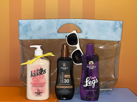 Kit Australian Gold Protezione SPF30 + Dark Legs + Doposole Body Kisses