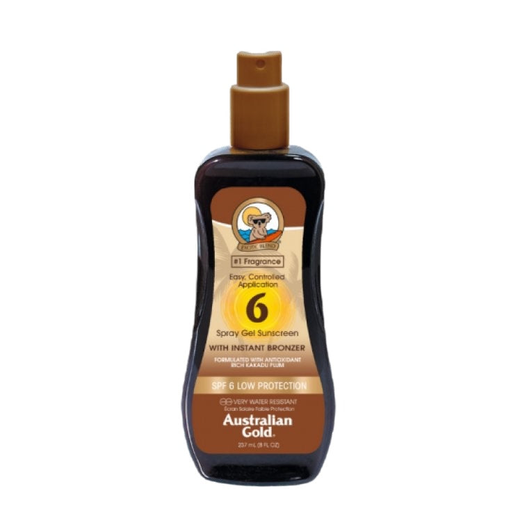 Spray Gel Sunscreen Instant Bronzer SPF 6 - Australian Gold