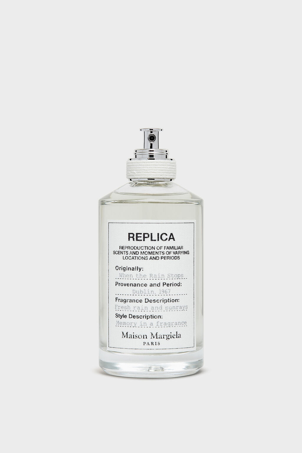 WHEN THE RAIN STOPS - REPLICA - MAISON MARGIELA