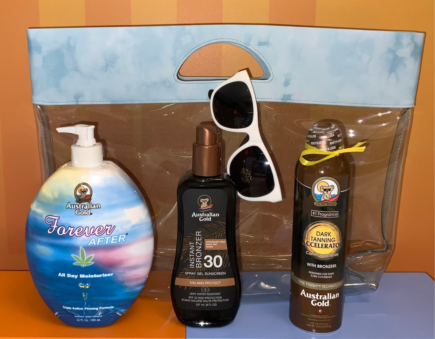 Kit Australian Gold Protezione SPF30 + Doposole Forever + Dark Tanning Accelerator